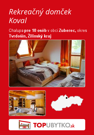 Rekreačný domček Koval - TopUbytko.sk